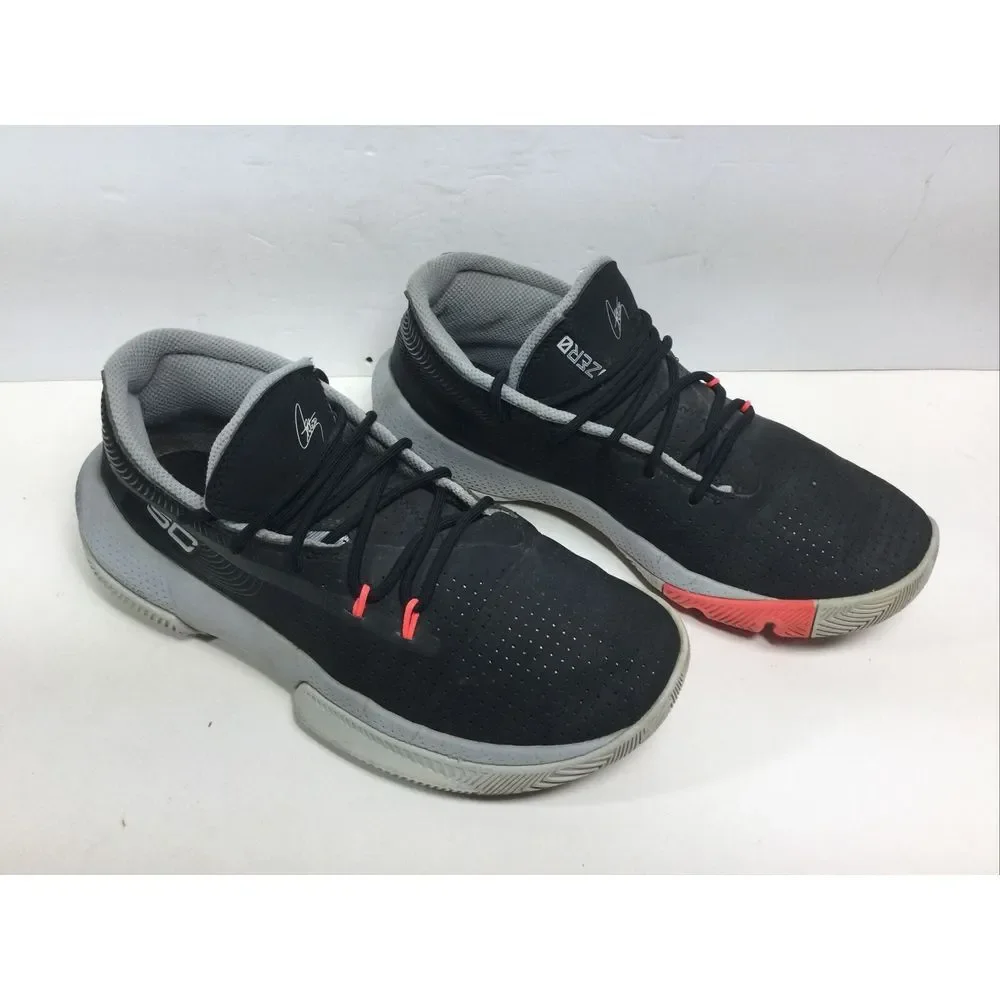 Under Armour SC‎ 3Zero III 3022117-001 Black Youth Size 7Y Basketball Shoes